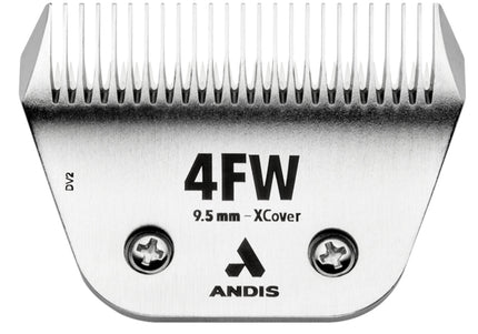 Andis Ceramic EDGE 4FW XCover Wide Blade – Chrome-Plated Steel, 9.5mm Ceramic Edge