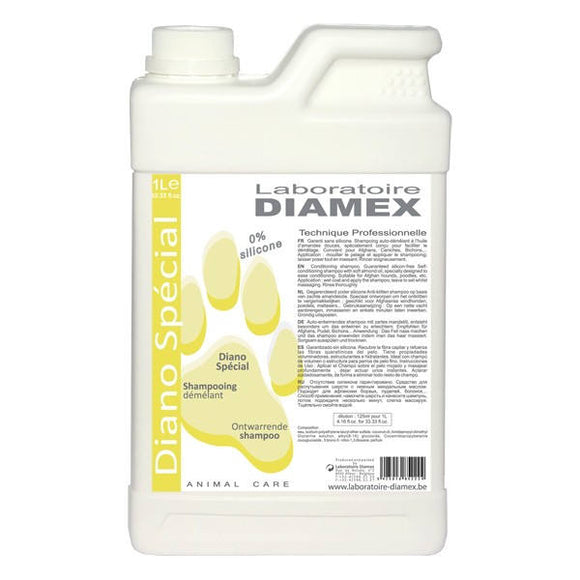 Diamex Diano Special Shampoo – Almond Oil Concentrate, Eases Combing, 1L Bottle