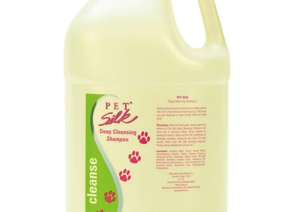 Pet Silk Deep Cleansing Shampoo – Concentrated Formula 1:16, 3.8L, Removes Heavy Dirt