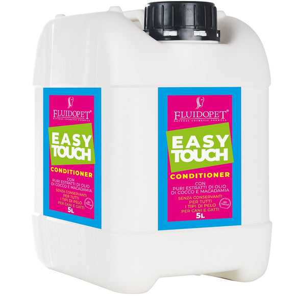 FluidoPet Easy Touch Conditioner – Professional Coat Softening Formula with Macadamia and Coconut Oil, 5L