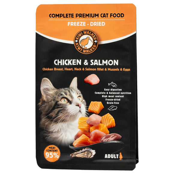 Kiwi Walker Freeze-Dried Chicken and Salmon Cat Food - 150 g