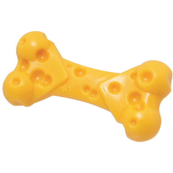 Nylabone Cheese Extreme Texture Bone – Large Cheese-Flavored Chew with Spreadable Treat Surface