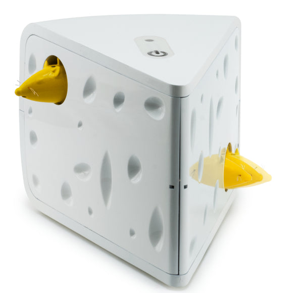PetSafe Cheese Automatic Cat Toy – Interactive Cheese Design with Moving Mice, Engaging Play