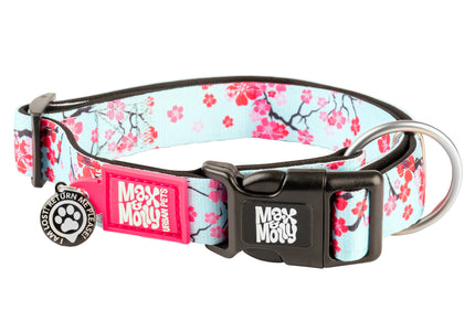 Max&Molly GOTCHA! Smart ID Cherry Bloom Collar – Large, Durable Adjustable Design with Smart Tag