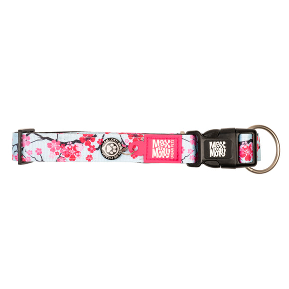 Max&Molly GOTCHA! Smart ID Cherry Bloom Collar – Large, Durable Adjustable Design with Smart Tag