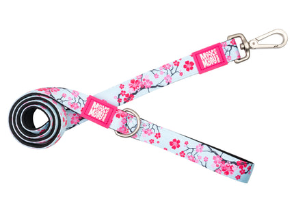 Max&Molly Short Leash Cherry Bloom – Colorful Floral City Leash, 120cm, Lightweight Design