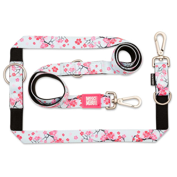 Max&Molly Multi-Leash Cherry Bloom – Adjustable 200cm Leash with Unique Pattern, Size L