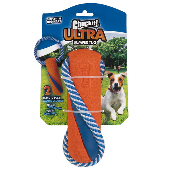 Chuckit! Ultra Bumper Tug – Durable Tug and Fetch Toy, High-Visibility Design