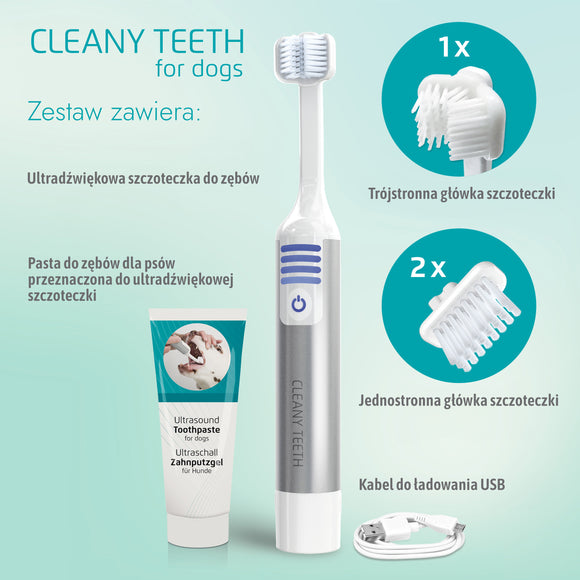 Cleany Teeth Ultrasonic Toothbrush Starter Pack – Advanced Plaque Removal, Gentle Dental Care