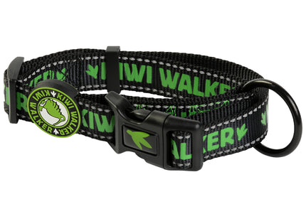 Kiwi Walker Dog Collar Green – Large Size with Safety Lock and Durable Buckle