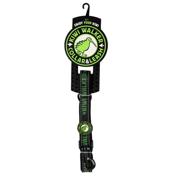 Kiwi Walker Dog Leash Green 150cm – Durable Reflective Medium-Size Walking Lead