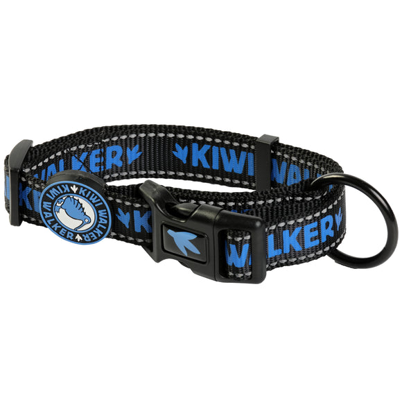 Kiwi Walker Dog Collar Blue – Adjustable Small Collar with Secure Safety Lock
