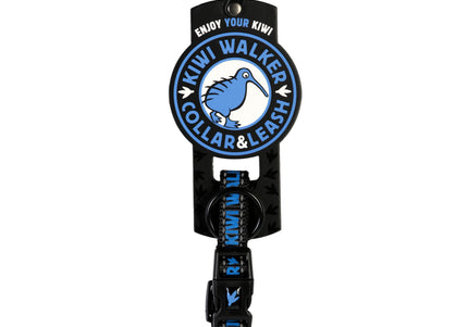 Kiwi Walker Dog Collar Blue – Adjustable Small Collar with Secure Safety Lock