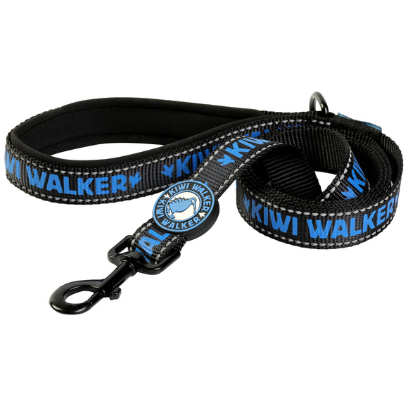 Kiwi Walker Dog Leash Blue 150cm – Durable Reflective Lead, Large Size