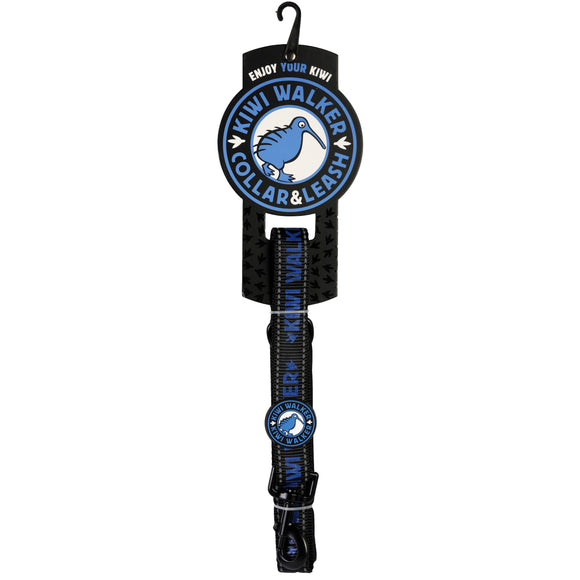 Kiwi Walker Dog Leash Blue 150cm – Durable Reflective Lead, Large Size