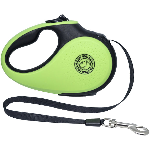Kiwi Walker Retractable Dog Leash – Automatic 5m Tape, Large Size, Black, Durable Design
