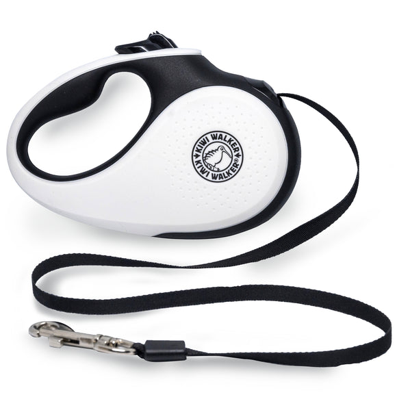 Kiwi Walker Retractable Dog Leash – Automatic 5m Tape, Large Size, Black, Durable Design
