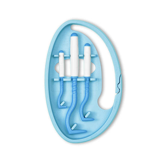 Tick Twister Clip Box – Set of 3 Durable Tick Removers in Assorted Sizes, Purple