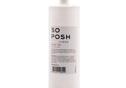 So Posh Coat Oil – Lightweight Conditioning Formula, Eases Combing for Long and Curly Coats, 1L
