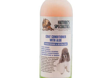 Nature's Specialties Coat Conditioner with Aloe – Concentrated Formula, 1:32 Dilution, 473ml Bottle