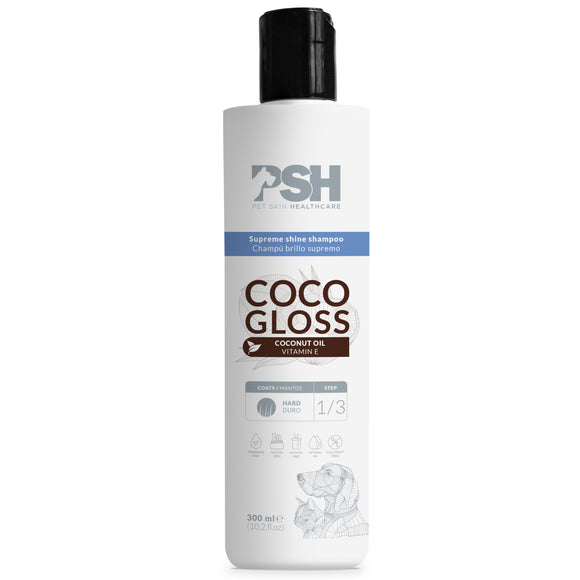 PSH Daily Beauty Hard Coconut Shampoo 300ml – Regenerating Formula with Coconut Oil for Coarse Fur