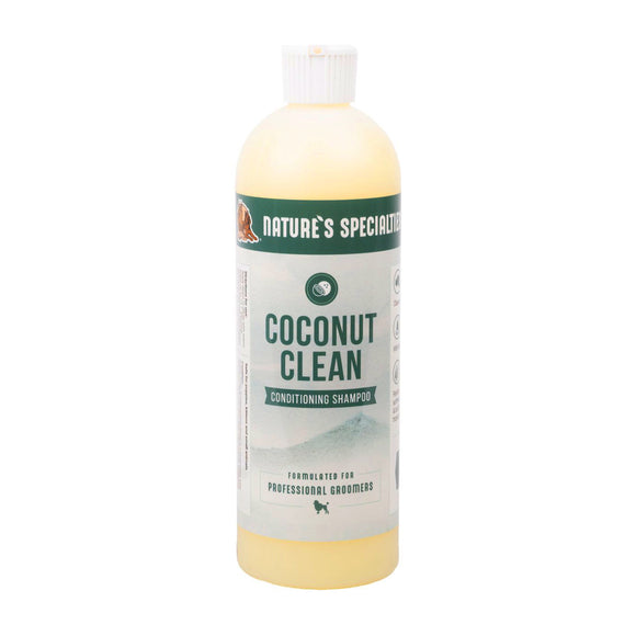 Nature's Specialties Coconut Clean Shampoo – Silk-Infused Concentrate, 1:16 Dilution, 473ml