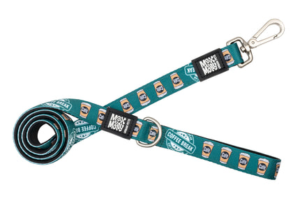 Max&Molly Coffee Break Short Leash – Colorful 120cm City Lead with Coffee Pattern, XS Size