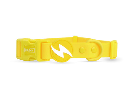 Dashi Colorflex Collar Yellow – Waterproof Adjustable Dog Collar, Small Size, Durable Design