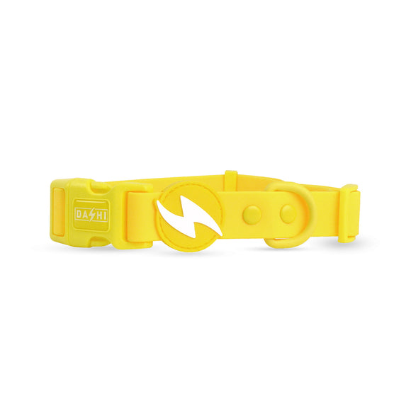Dashi Colorflex Collar Yellow – Waterproof Adjustable Dog Collar, Small Size, Durable Design