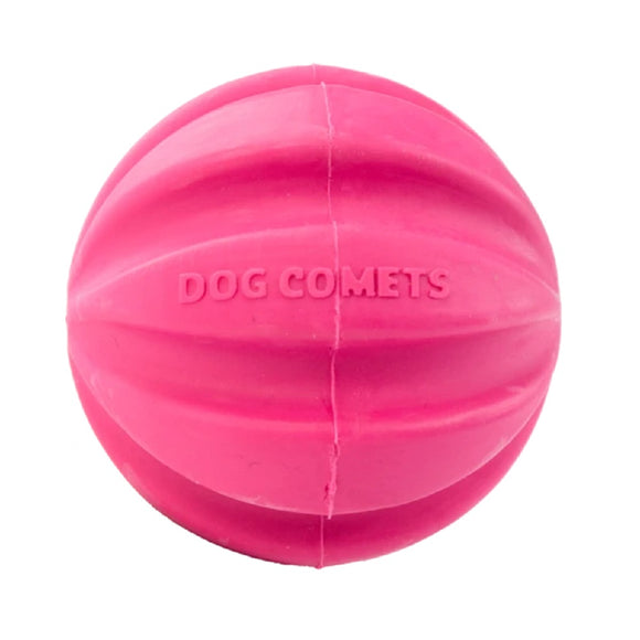 Dog Comets Halley Rubber Ball – Medium 6cm, Pink, Vanilla Scented, Durable Toy