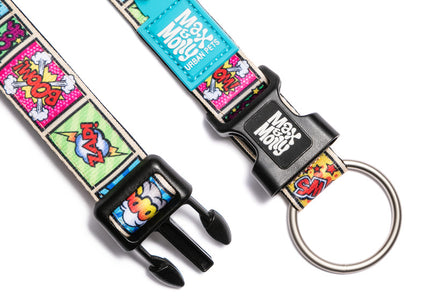Max&Molly GOTCHA! Smart ID Comic Collar – Medium, Durable Adjustable Design with Smart Tag