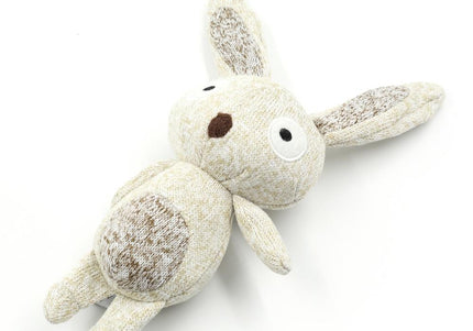 Record Cotton Rabbit Dog Toy – Soft 30cm Plush with Squeaker, Durable Cotton Design