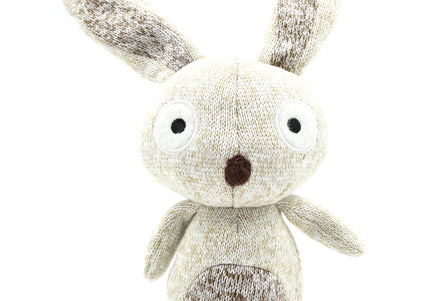 Record Cotton Rabbit Dog Toy – Soft 30cm Plush with Squeaker, Durable Cotton Design