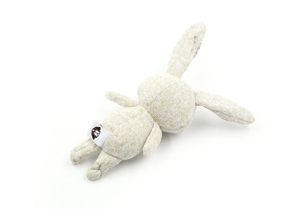 Record Cotton Rabbit Dog Toy – Soft 30cm Plush with Squeaker, Durable Cotton Design