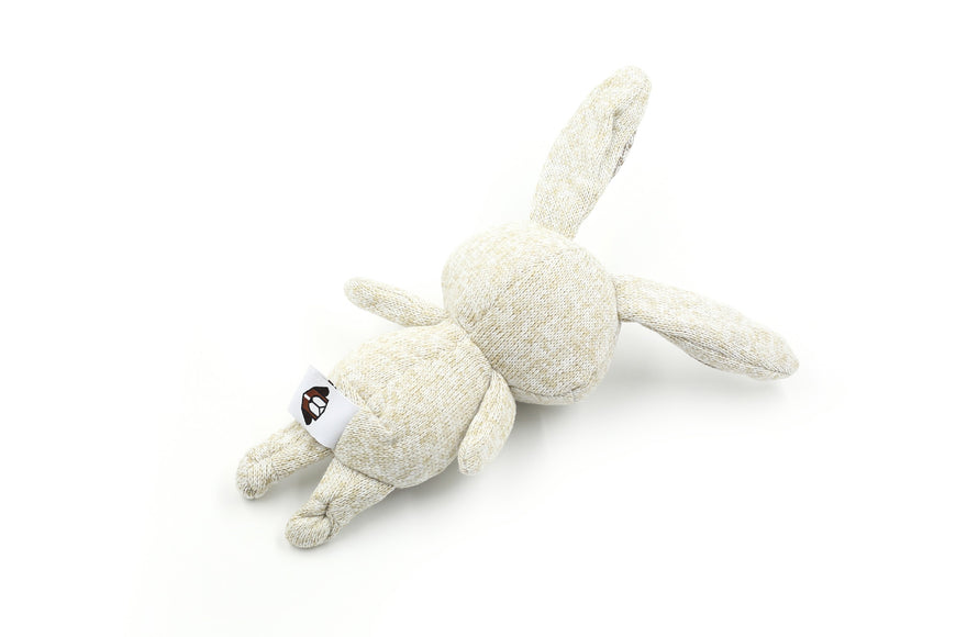 Record Cotton Rabbit Dog Toy – Soft 30cm Plush with Squeaker, Durable Cotton Design