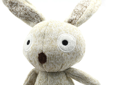 Record Cotton Rabbit Dog Toy – Soft 30cm Plush with Squeaker, Durable Cotton Design