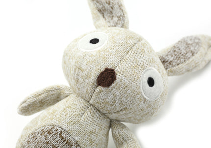 Record Cotton Rabbit Dog Toy – Soft 30cm Plush with Squeaker, Durable Cotton Design