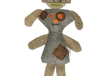 Holland Country Dog Buttons – Small Plush Toy, Funny Bunny Design, Soft and Durable