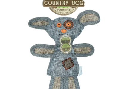 Holland Country Dog Buttons – Small Plush Toy, Funny Bunny Design, Soft and Durable