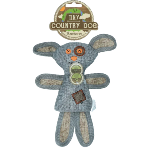 Holland Country Dog Buttons – Small Plush Toy, Funny Bunny Design, Soft and Durable