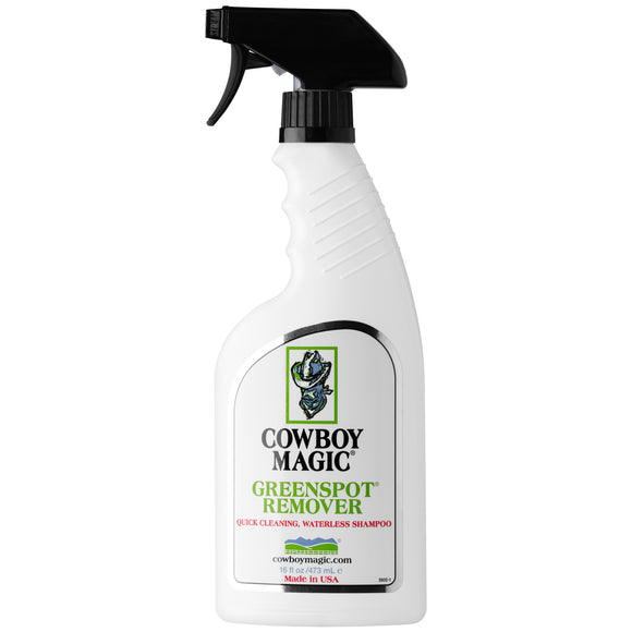 Cowboy Magic Greenspot Remover Dry Bath Shampoo – Fast-Acting No-Rinse Formula, 473ml