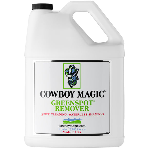 Cowboy Magic Greenspot Remover Dry Bath Shampoo – Fast-Acting No-Rinse Formula, 3.8L