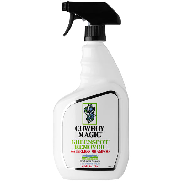 Cowboy Magic Greenspot Remover Dry Bath Shampoo – Fast-Acting No-Rinse Formula, 946ml Bottle