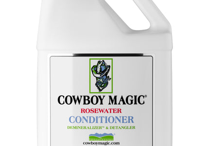 Cowboy Magic Rosewater Conditioner – Moisturizing Formula with Silk Proteins, 3.8L Salon Size