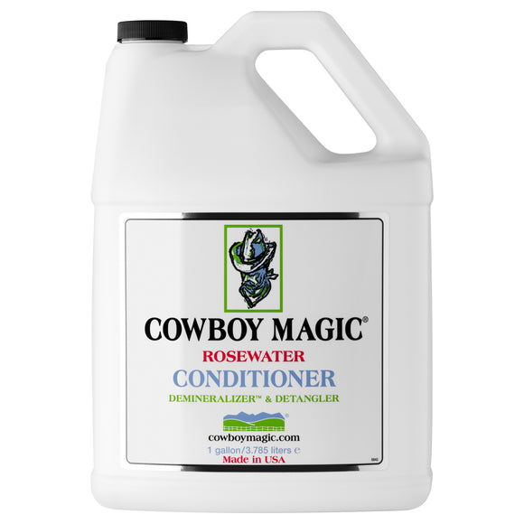 Cowboy Magic Rosewater Conditioner – Moisturizing Formula with Silk Proteins, 3.8L Salon Size