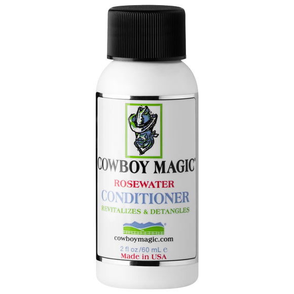 Cowboy Magic Rosewater Conditioner – Moisturizing Detangler with Silk Proteins, 60ml Bottle