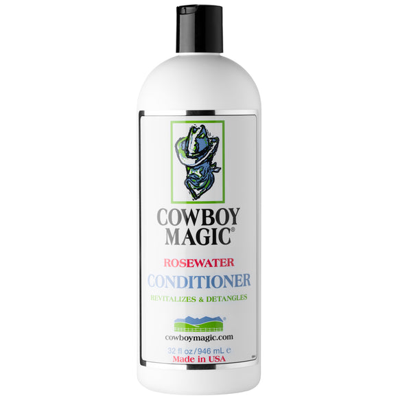Cowboy Magic Rosewater Conditioner – Moisturizing Detangler with Silk Proteins, 946ml Bottle
