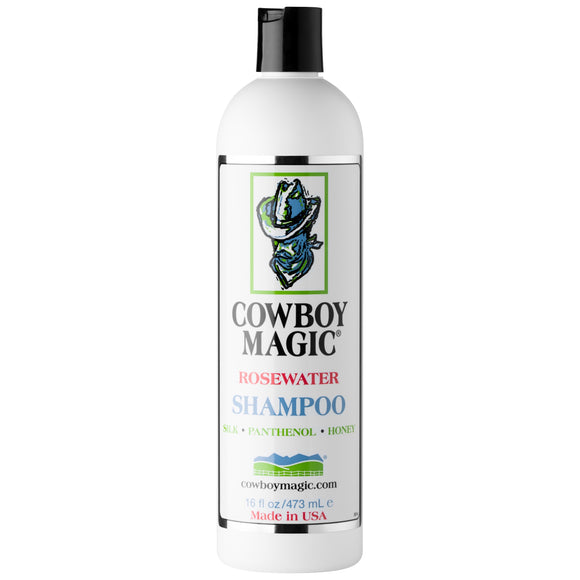 Cowboy Magic Rosewater Shampoo – Gentle Universal Formula, 473ml, Cleans and Softens All Coat Types