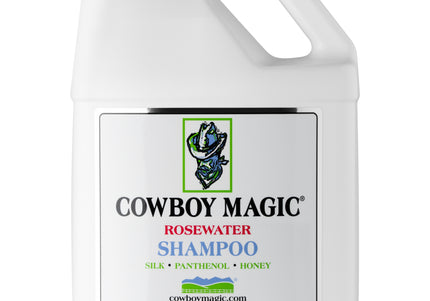 Cowboy Magic Rosewater Shampoo – Gentle Universal Formula, 3.8L, Cleans and Softens All Coat Types