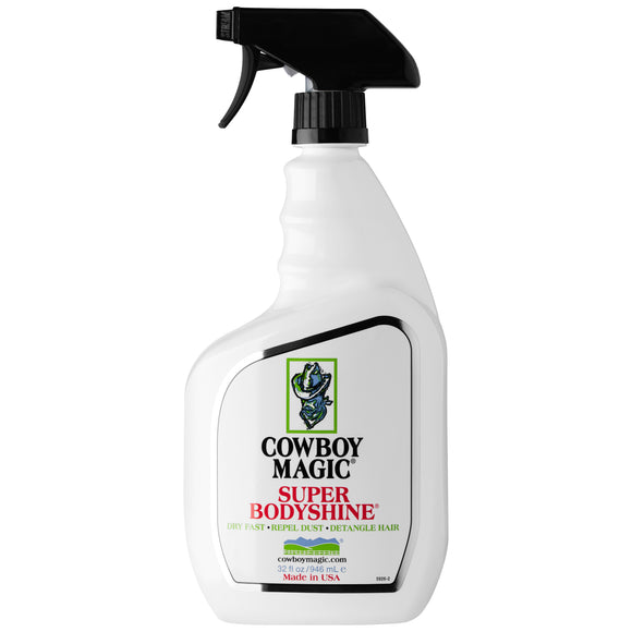 Cowboy Magic Super Bodyshine Glossy Coat Conditioner – Dust-Repellent Shine Formula, 946ml